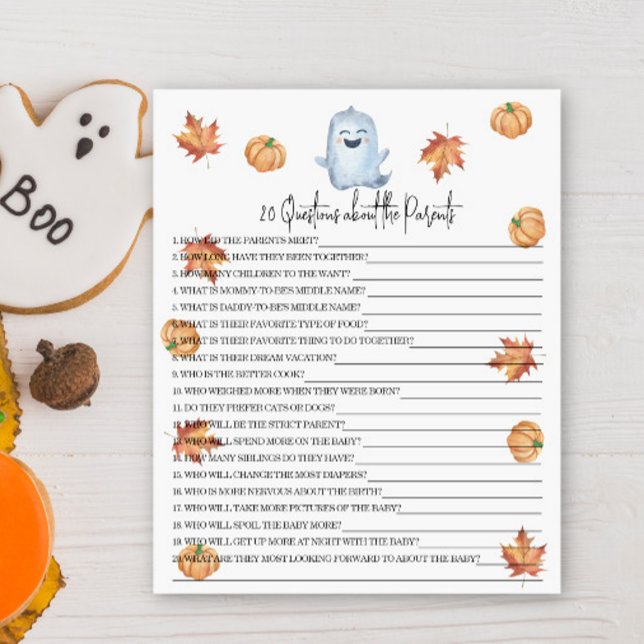 Lámina 20 Preguntas sobre el juego de la ducha de bebé pa (Subido por el creador)