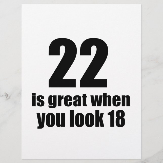 Lámina 22 Es Genial Cuando Pareces Cumpleaños (Anverso)