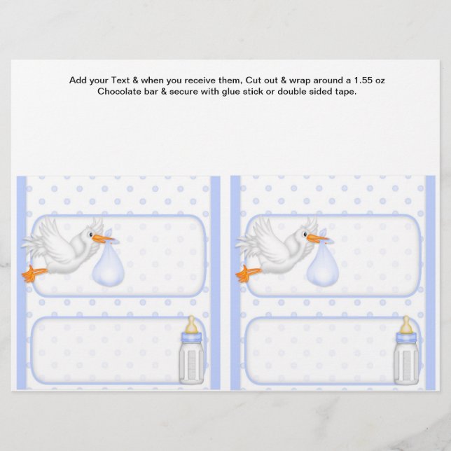 Lámina 2 Colchones de barras de Personalizado Baby Shower (Anverso)