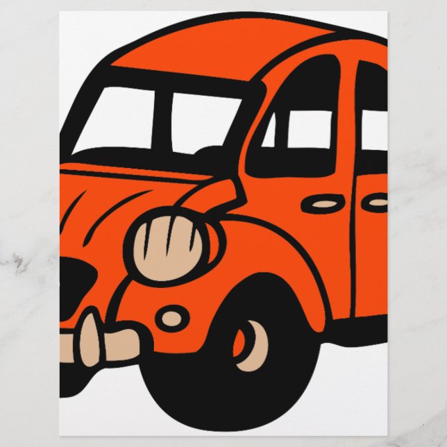 Lámina 2 cv vintage francés car (Anverso)