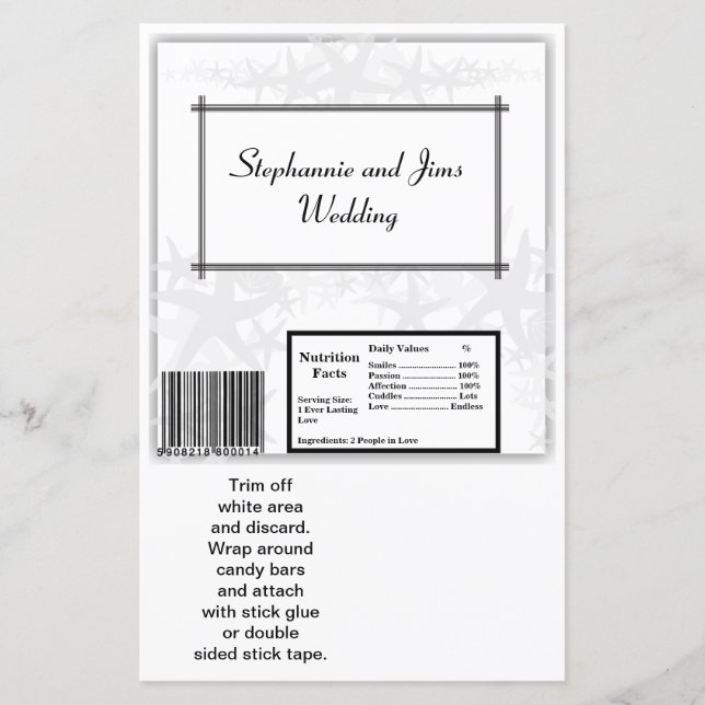 Lámina 2 Hershey's Large Bar Wrapper Summer Love & Shells (Anverso)