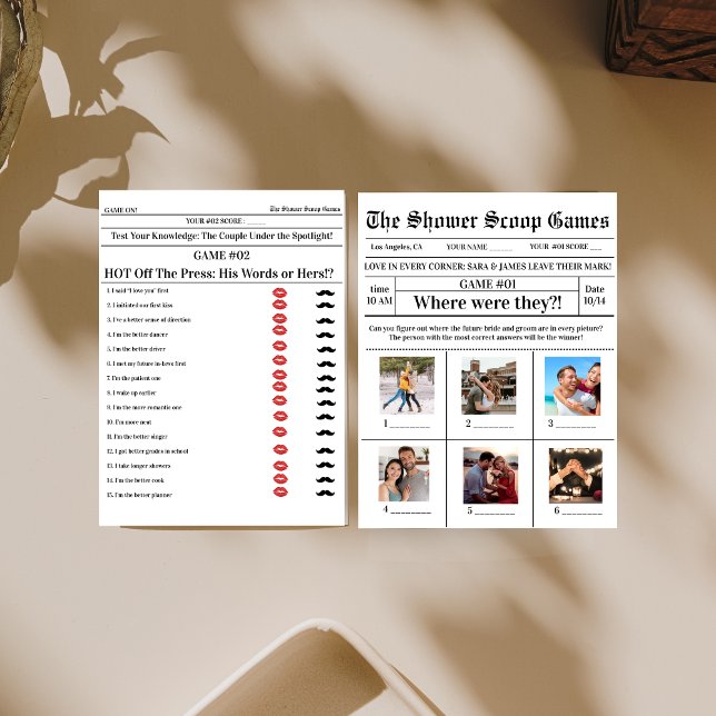 Lámina 2 juegos en 1 boda de ducha de novia (Subido por el creador)