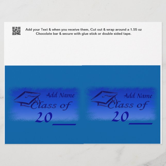 Lámina 2 Pañuelo de barra de Personalizado de graduación  (Anverso)