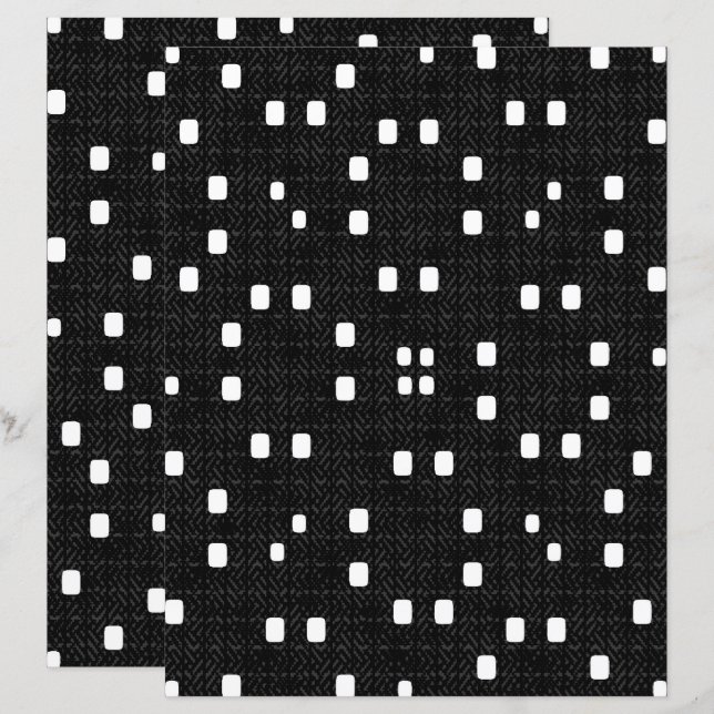 Lámina 2-Sided B&W Textured Minimalism Scrapbook Page (Anverso / Reverso)