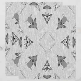 Lámina 2-Sided Flying High in Lt Grayscale Scrapbook Page