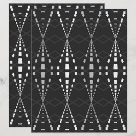 Lámina 2-Sided Ley Lines B&W Scrapbook Page