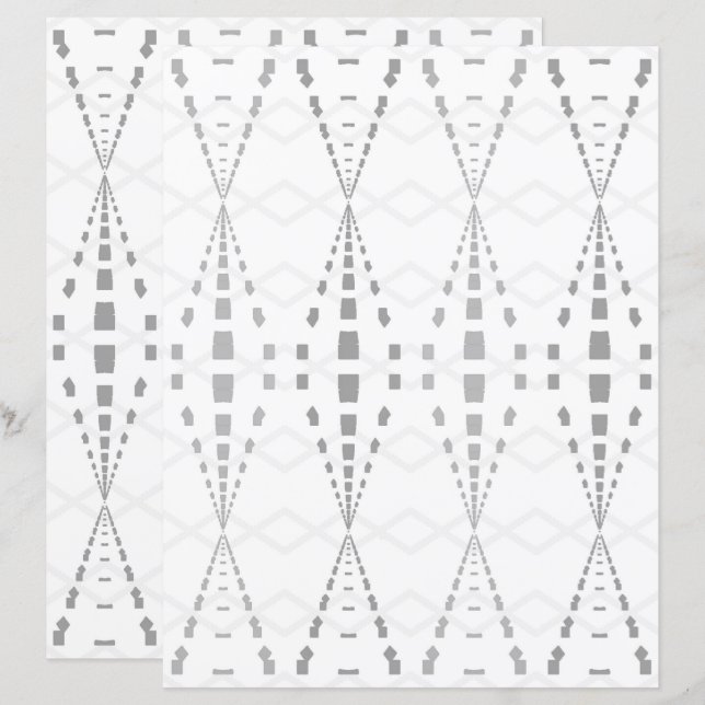 Lámina 2-Sided Ley Lines Lt Grayscale Scrapbook Page (Anverso / Reverso)