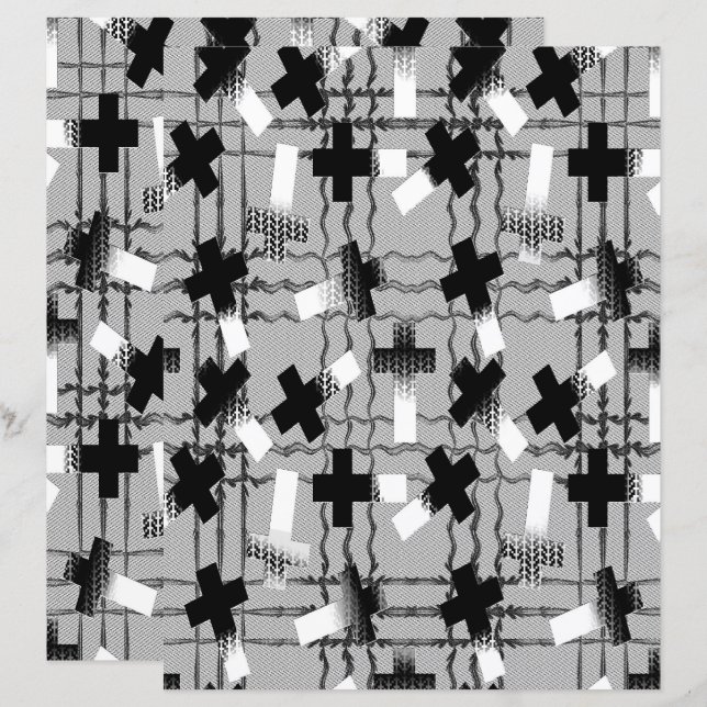 Lámina 2-Sided Sown in Faith Lt Grayscale Scrapbook Page (Anverso / Reverso)