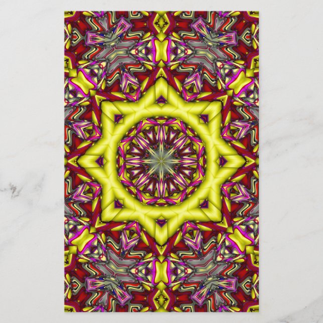 Lámina 3.ᵉʳ patrón abstracto (Anverso)