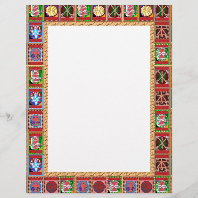 Lámina 3 Venta Karuna Reiki Curación Símbolo de arte Rega (Anverso)