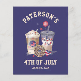 Lámina 4 De Julio Día De La Independencia De Fiestas De R