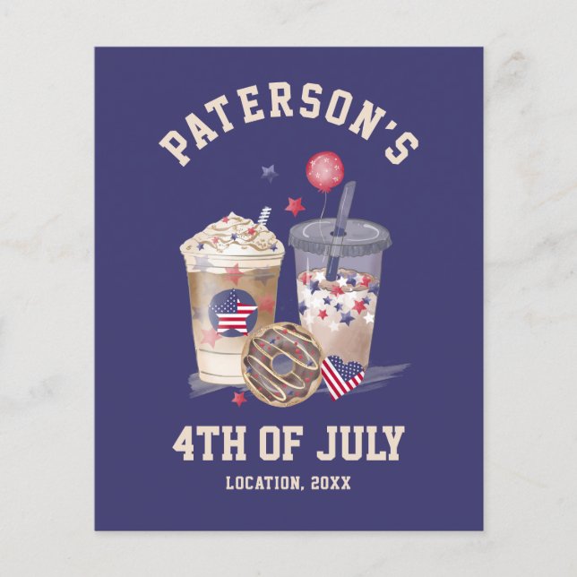 Lámina 4 De Julio Día De La Independencia De Fiestas De R (Anverso)