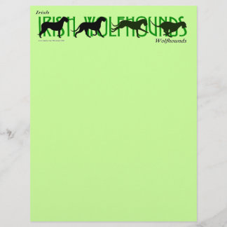 Lámina 4 siluetas de lobos de Irlanda