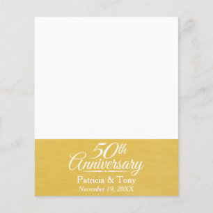 Lámina 50.º aniversario Boda de oro personalizado