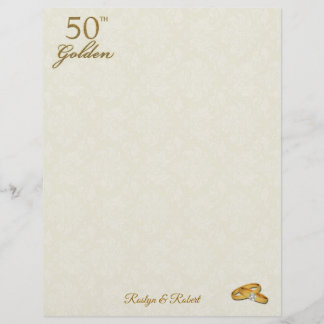 Lámina 50 Aniversario Boda de Oro personalizado