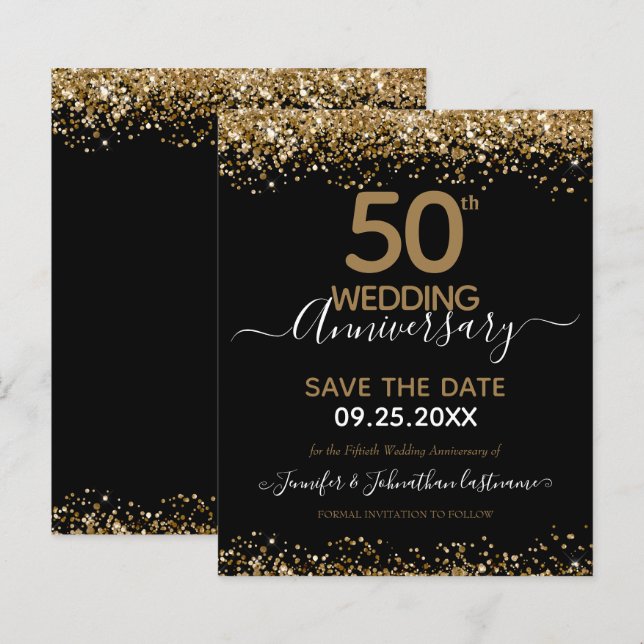 Lámina 50° aniversario Boda Salven el presupuesto de fech (Anverso / Reverso)
