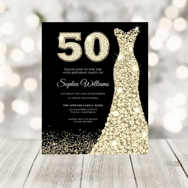 Lámina 50 y fabuloso!! Invitación a fiesta de cumpleaños  (Subido por el creador)