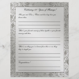 Lámina 60.º Cartel Aniversario del Boda del Diamante