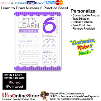 Lámina 6 Learn To Draw Number 6 Teacher Home Schooling