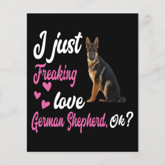 Lámina 7 Acabo de Freaking Love German Shepherd OK