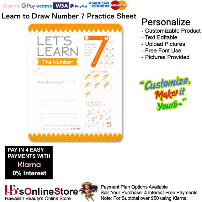 Lámina 7 Learn To Draw Number 7 Teacher Home Schooling  (7 Learn To Draw Number 7 Teacher Home Schooling.)