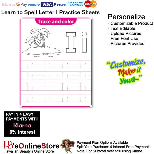 Lámina 8 Learn To Spell Letter I Teacher Home Schooling (8 Learn To Spell Letter I Teacher Home Schooling.)