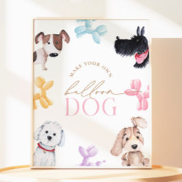 Lámina 8 x 10 Puppy Paw-Ty Hacer un Rótulo de perro con g