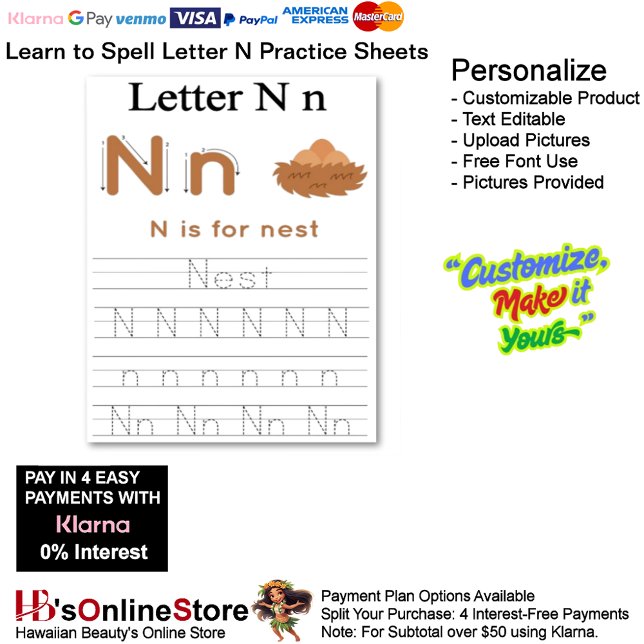 Lámina 9 Learn To Spell Letter N Teacher Home Schooling (9 Learn To Spell Letter N Teacher Home Schooling.)