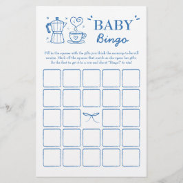 Lámina A Baby Is Brewing Coffee Baby Bingo Game