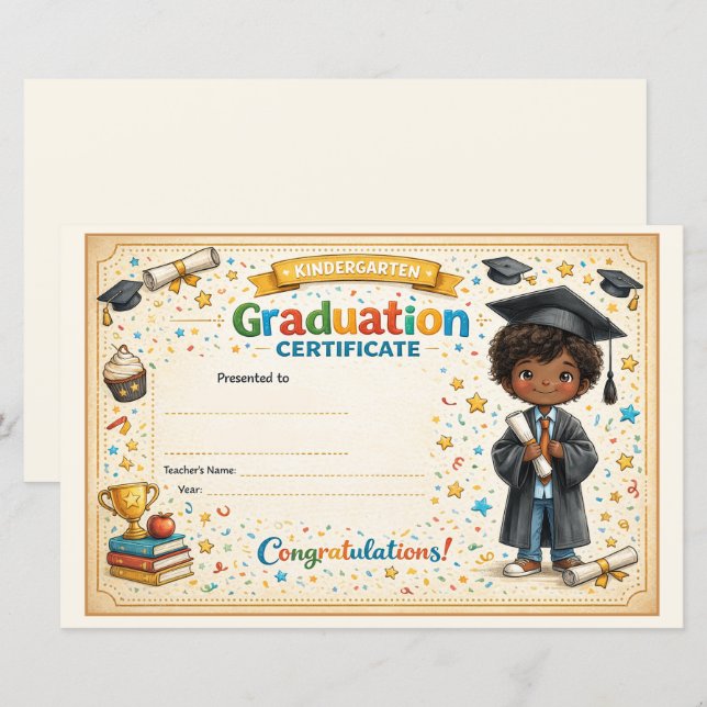 Lámina A Bright Keepsake for Life’s First Big Step (Anverso / Reverso)