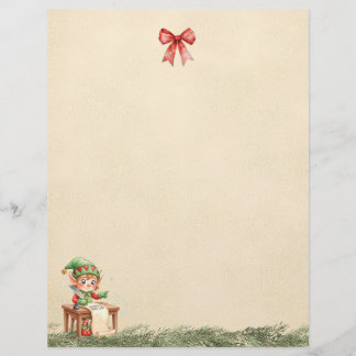 Lámina A Letter From the Christmas Elf (Plain Sheet)