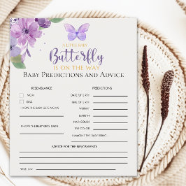 Lámina A Little Baby Butterfly is on The Way Baby shower