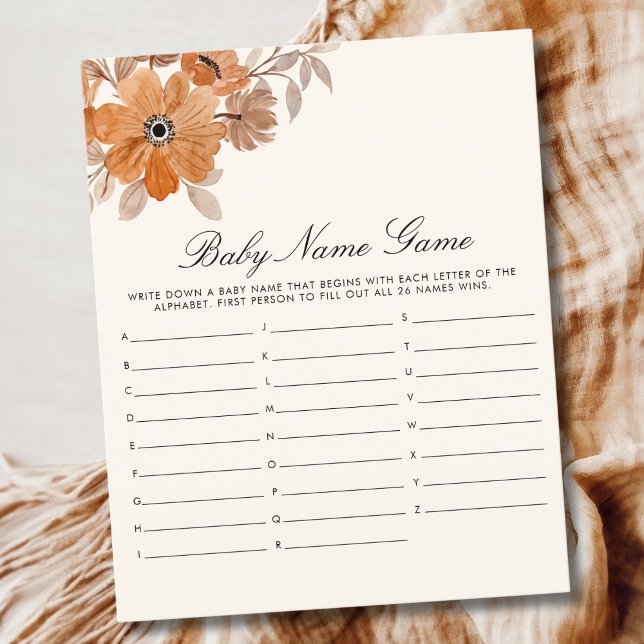 Lámina A Little Wildflower is on The Way Girl Baby Shower (Subido por el creador)