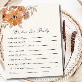 Lámina A Little Wildflower is on The Way Girl Baby Shower