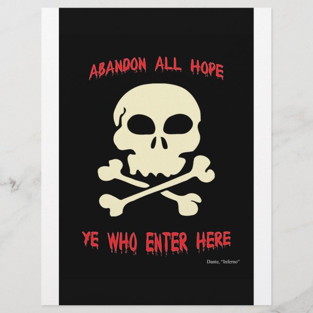 Lámina Abandonar toda esperanza que entréis aquí (Anverso)