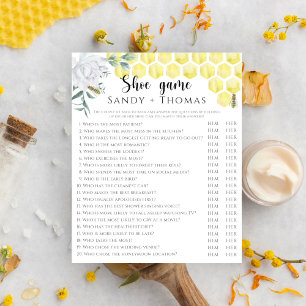 Lámina Abeja acuarela - juego de zapatos con ducha de nov