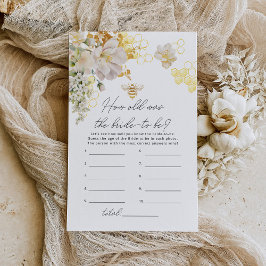 Lámina Abeja floral Cuántos años tenía la novia para juga