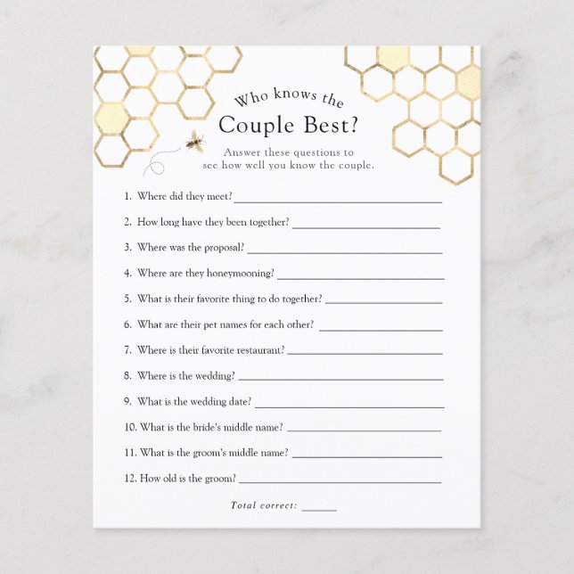 Lámina Abeja moderna que conoce a la pareja como mejor ju (Anverso)