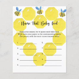 Lámina Abeja - Nombra a ese bebé juego de la ducha de ali