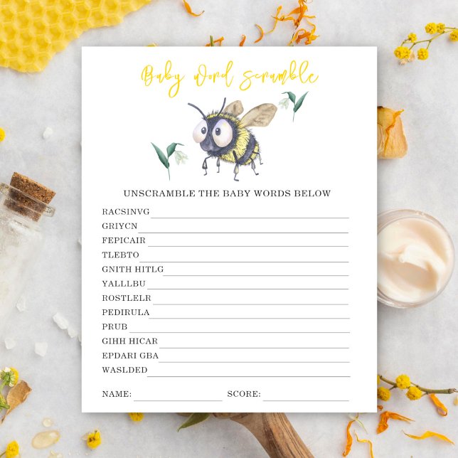 Lámina Abeja - Palabras de bebé (Subido por el creador)