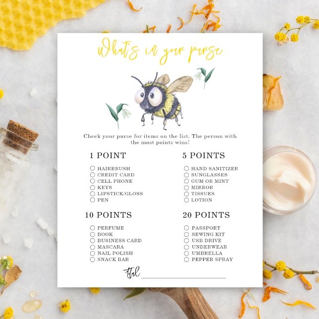 Lámina Abeja - ¿Qué hay en tu bolso? (Subido por el creador)