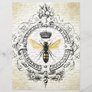 Lámina Abeja reina francesa MODERNA VINTAGE