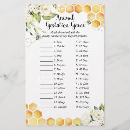 Lámina Abeja Un Pequeño Gesto De Animales Baby Shower De 