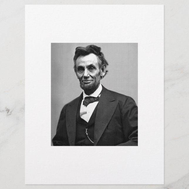 Lámina Abraham Lincoln (Anverso)