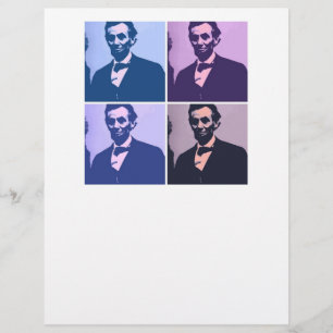 Lámina Abraham Lincoln Pop Art