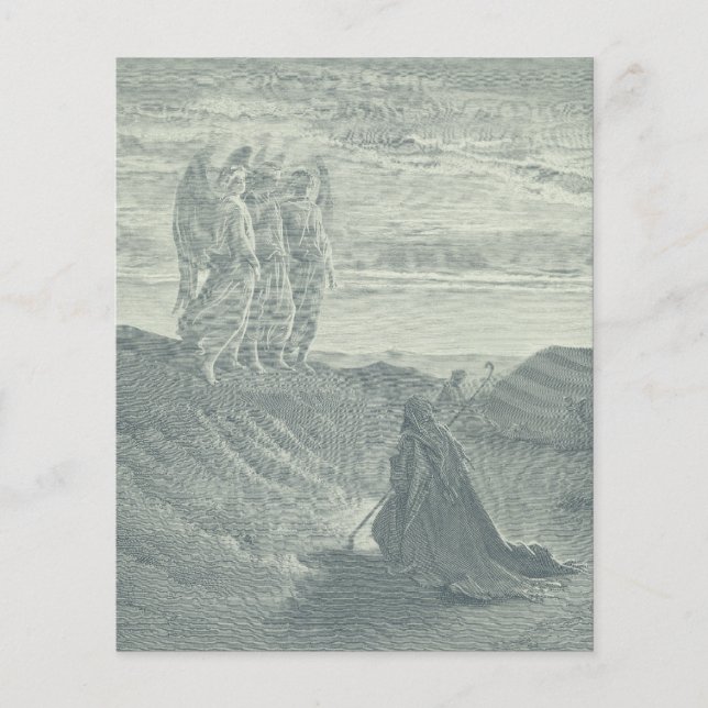 Lámina Abraham y los tres ángeles (Anverso)
