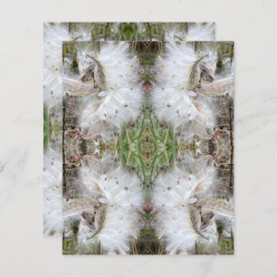 Lámina Abrir Pods Milkweed   Semillas con seda   Scrapboo