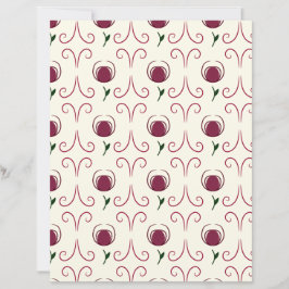Lámina Abstract Flower Scrapbook Paper