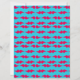 Lámina Abstract Shapes pink and teal scrapbook paper