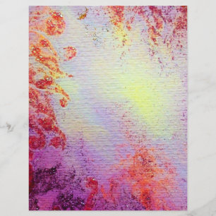 Lámina ABSTRACTAS DE ORO , morado rosa amarillo suave